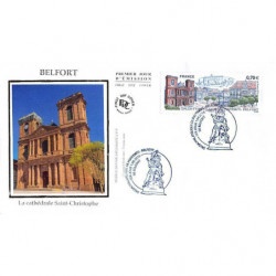 FDC soie - La cathédrale...