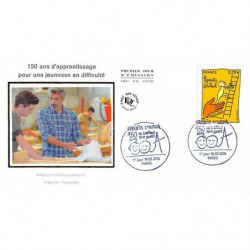 FDC soie - 150 ans...