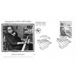 FDC soie - Marguerite LONG,...