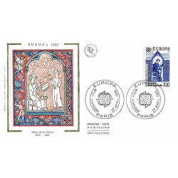 FDC soie - Europa 85, Adam...