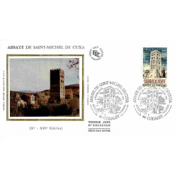 FDC soie - Abbaye Saint...