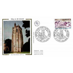 FDC soie - Abbaye du Bec -...