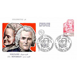 FDC JF - Voltaire et J.-J....