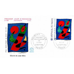 FDC n° 889 - Miro, oeuvre...