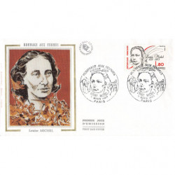 FDC soie - Louise Michel -...