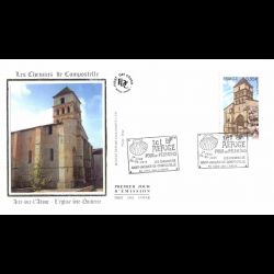 FDC soie - Eglise Sainte...