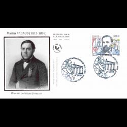 FDC soie - Martin Nadaud,...