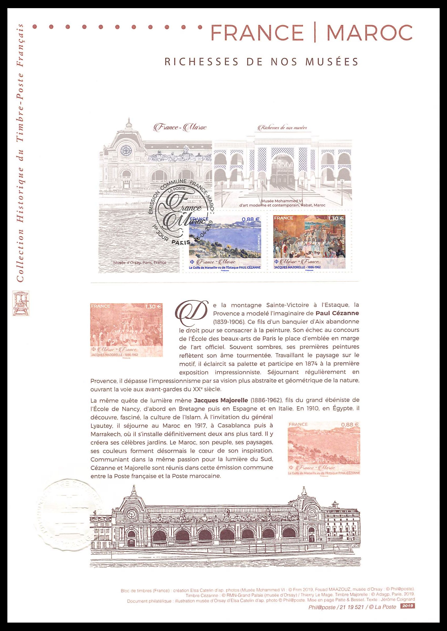 Document officiel 2019 - France Maroc - Richesses de nos musées. Paris