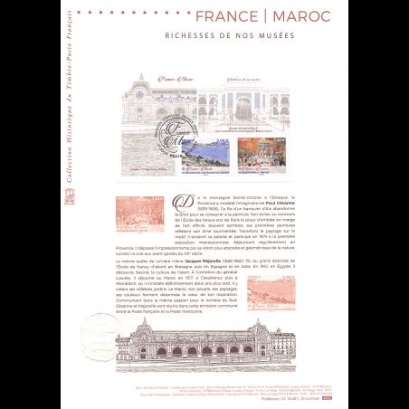 Document officiel 2019 - France Maroc - Richesses de nos musées. Paris