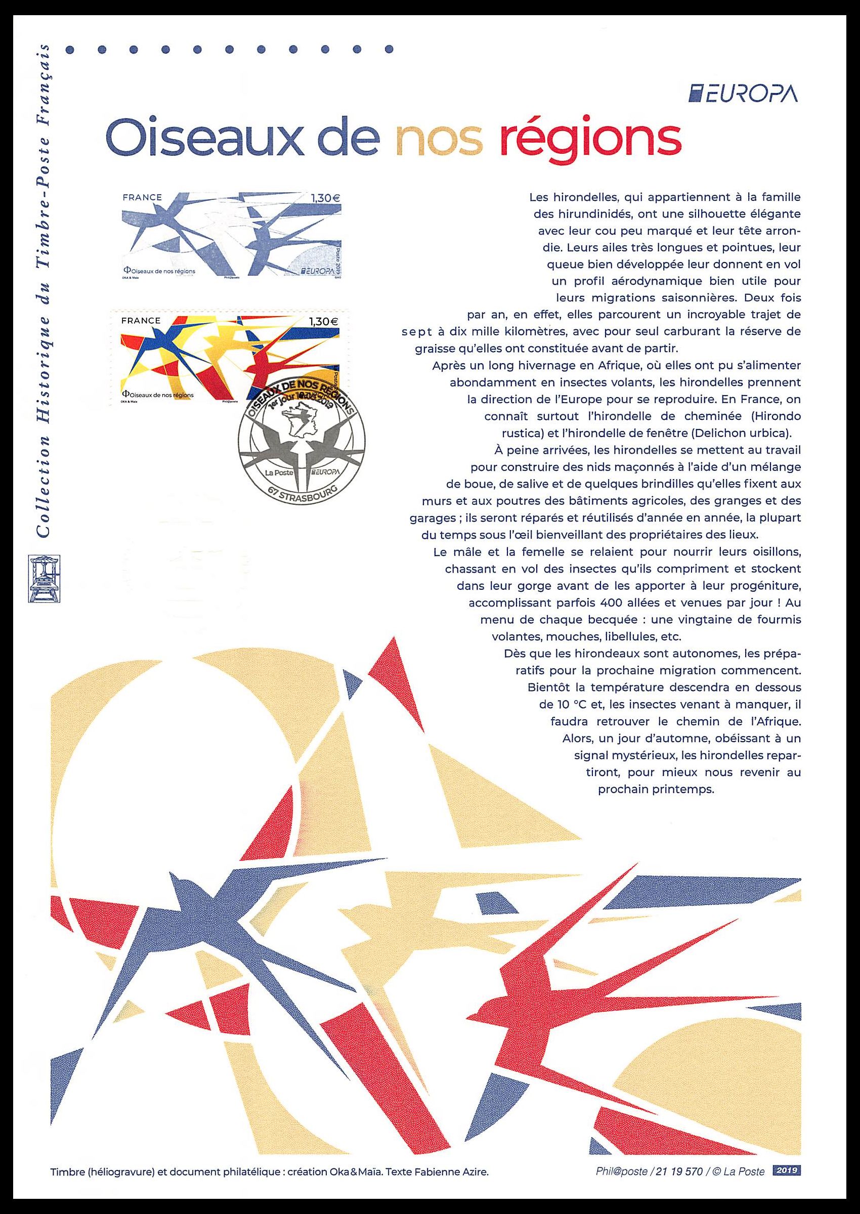 Document officiel 2019 - Europa - Oiseaux de nos régions