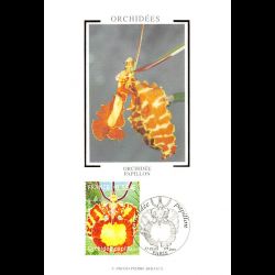 CM soie - Orchidée papillon...