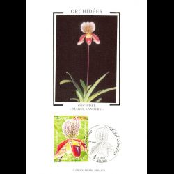 CM soie - Orchidée Mabel...