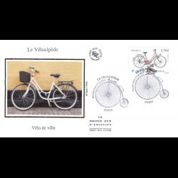 FDC soie - Vélo de ville, oblit 17/6/2011 Paris