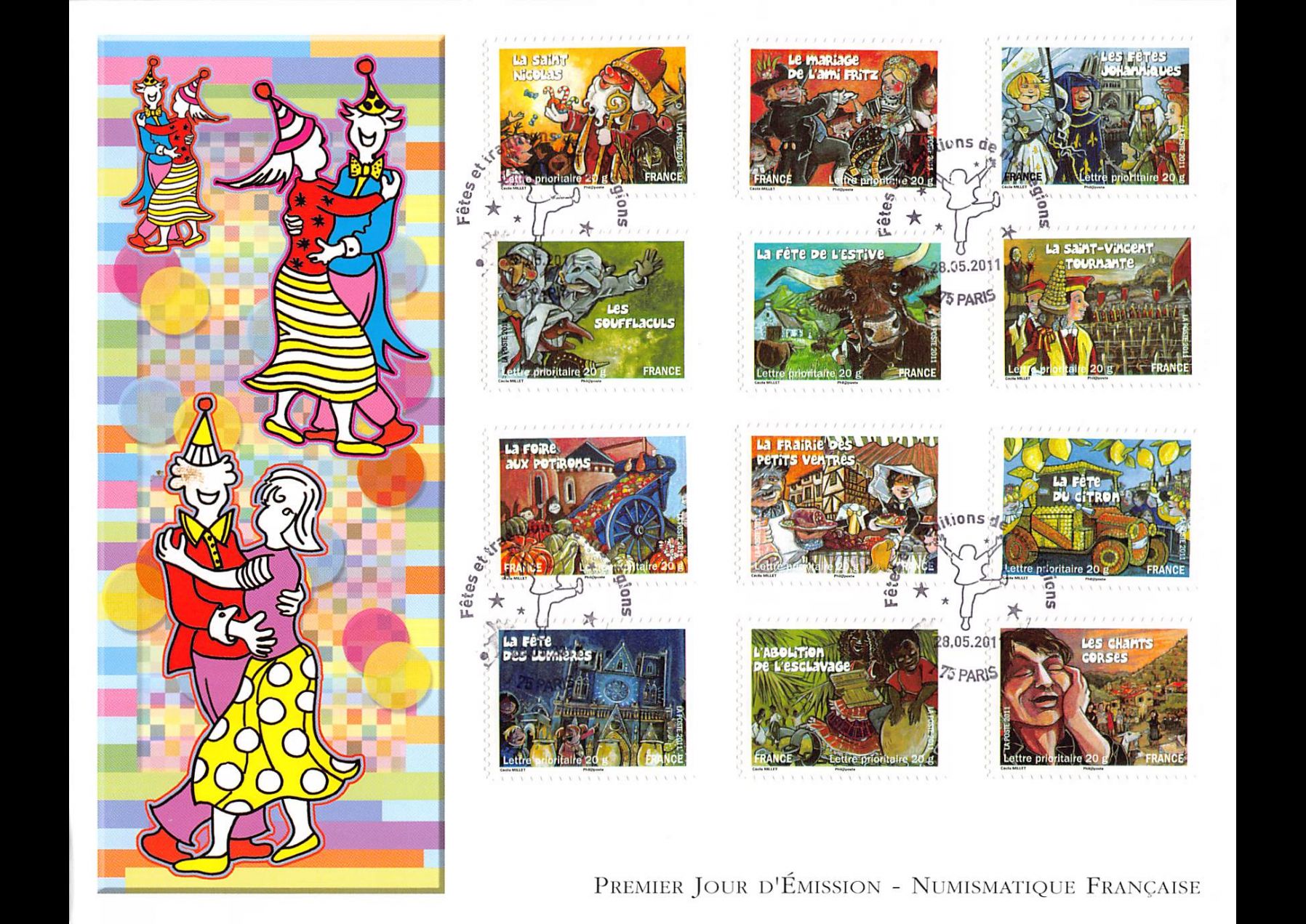 FDC GF LNF - Carnet C578 - Fêtes et traditions de nos régions - Paris 28/5/2011