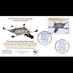 FDC JF - Cité int. de la tapisserie (2 env) - oblit 6/11/15 Aubusson