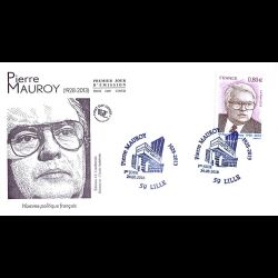 FDC JF - Pierre Mauroy - oblit 24/6/2016 Lille
