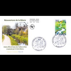 FDC JF - Réouverture de la Bièvre - oblit 5/11/2016 Gentilly