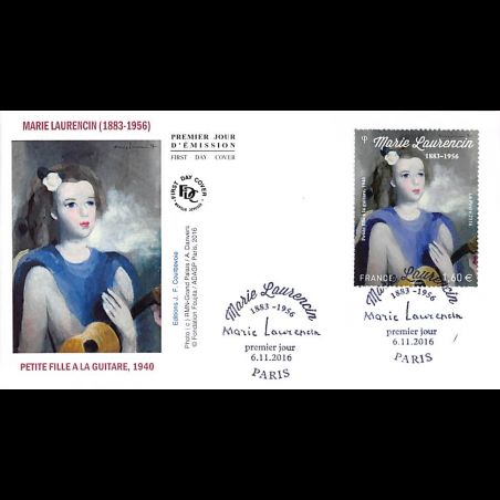 FDC JF - Tableaux Marie Laurencin (2 env) - oblit 6/11/2016 Paris