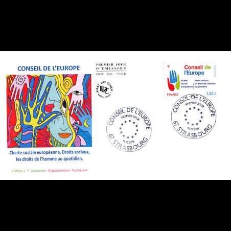 FDC JF - Conseil de l'europe - oblit 14/10/2016 Strasbourg