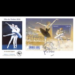 FDC JF - Fête du timbre, le lac des cygnes - oblit 8/10/2016 Paris