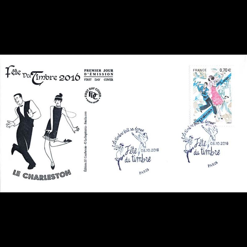 FDC JF - Fête du timbre, le charleston - oblit 8/10/2016 Paris