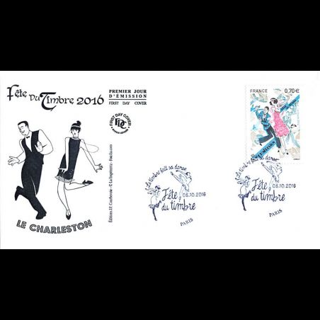 FDC JF - Fête du timbre, le charleston - oblit 8/10/2016 Paris