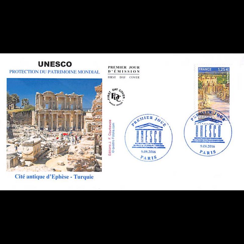FDC JF - UNESCO, cité antique d'Ephèse - oblit 9/9/2016 Paris