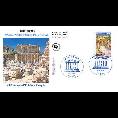 FDC JF - UNESCO, cité antique d'Ephèse - oblit 9/9/2016 Paris