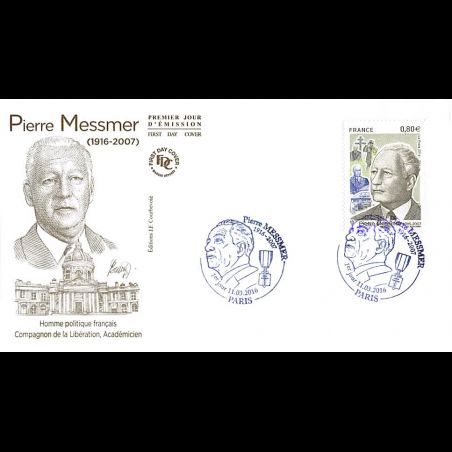 FDC JF - Pierre Messmer - oblit 11/3/2016 Paris