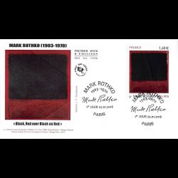 FDC JF - Tableau Mark Rothko - oblit 22/1/2016 Paris