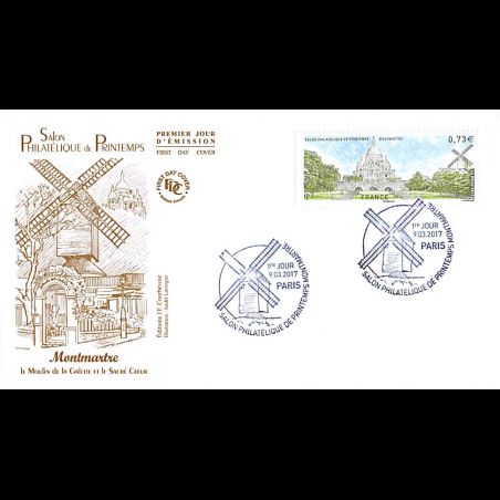 FDC JF - Salon phil. De printemps - oblit 9/3/2017 Paris