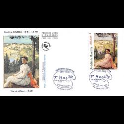 FDC JF - Tableau Frédéric Bazille - oblit 17/2/2017 Montpellier
