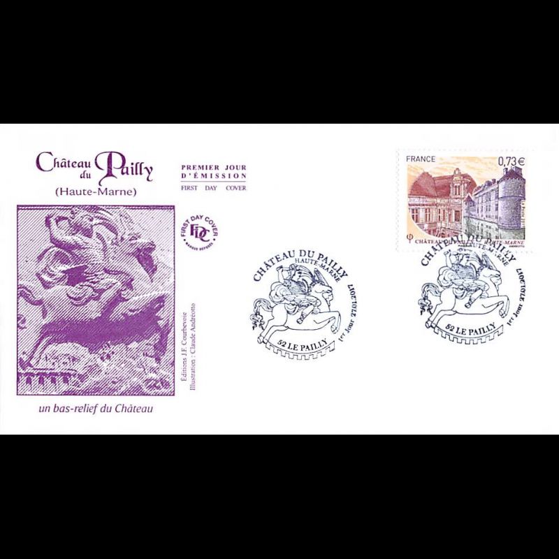 FDC JF - Château du Pailly (Haute-Marne) - oblit 27/1/2017