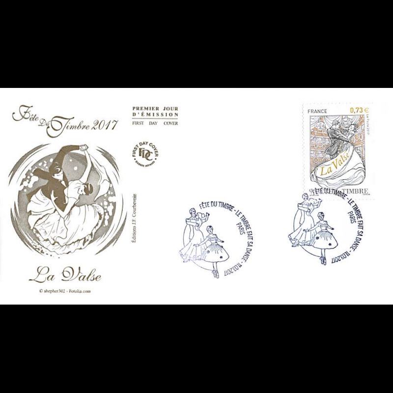 FDC JF - Fête du timbre. La valse - oblit 11/3/2017 Paris