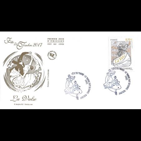 FDC JF - Fête du timbre. La valse - oblit 11/3/2017 Paris