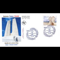 FDC JF - France Canada (2 env) - oblit 8/4/2017 Vimy