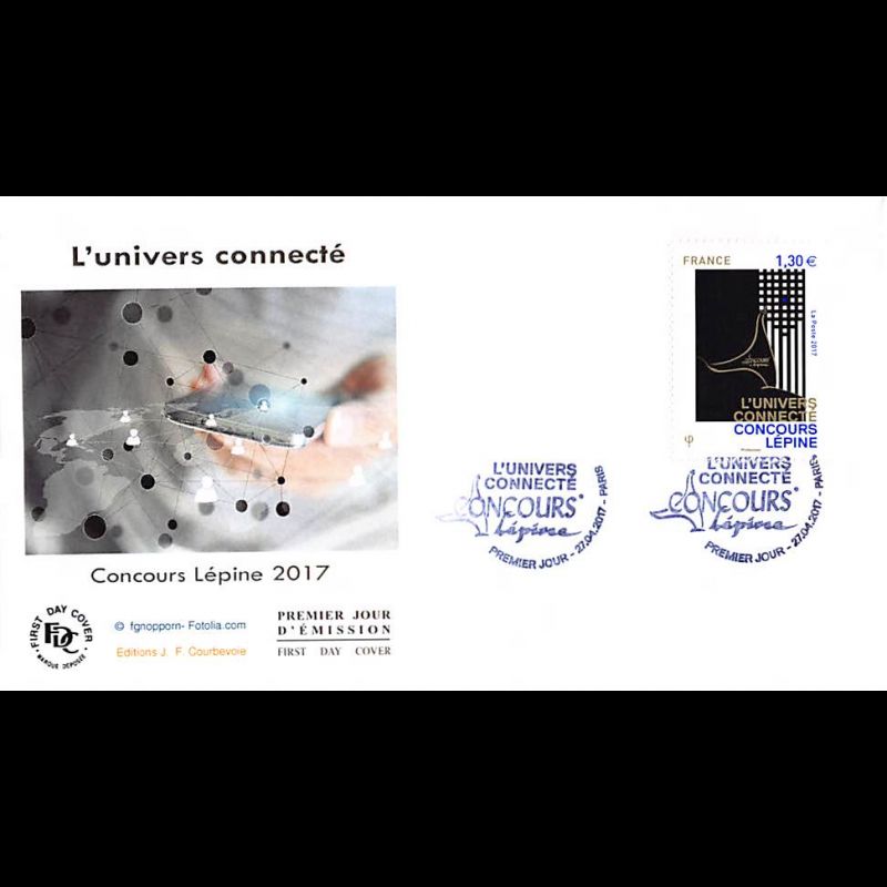 FDC JF - Univers connecté. Concours Lépine - oblit 27/4/2017 Paris