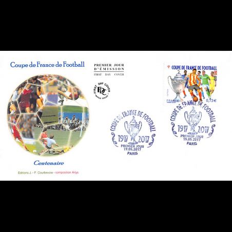 FDC JF - Coupe de France de football - oblit 19/5/2017 Paris