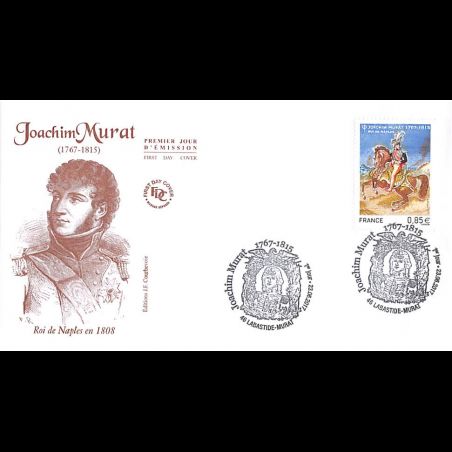 FDC JF - Joachim Murat, roi de Naples - oblit 23/6/2017 Labastide Murat