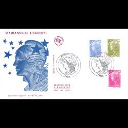 FDC - Marianne et l'europe...