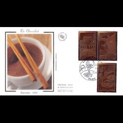 FDC soie - 400e anniv intro...