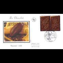 FDC soie - 400e anniv intro...