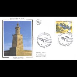 FDC soie - Euromed postal -...