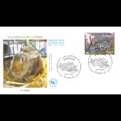 FDC JF - Le lapin -...