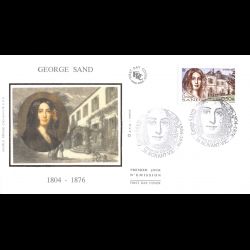 FDC soie - George Sand -...