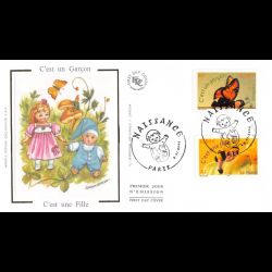 FDC soie - Timbres de...