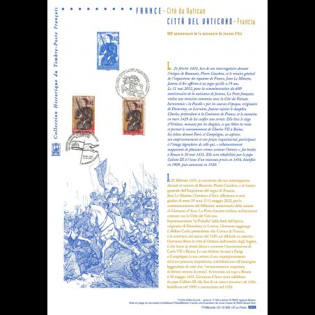 Document officiel 2012 - France - Cité du Vatican