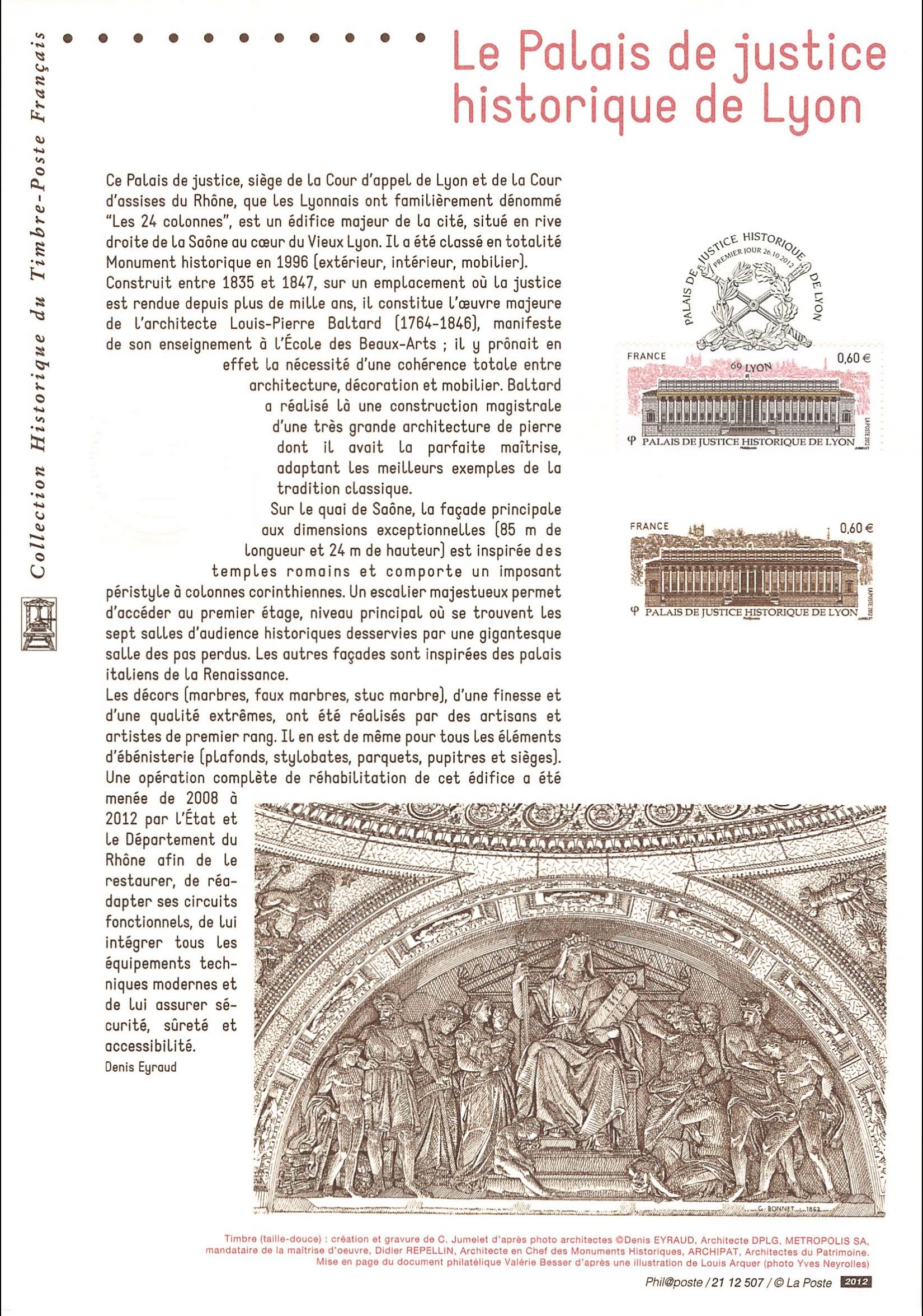 Document officiel 2012 - Le Palais de justice historique de Lyon