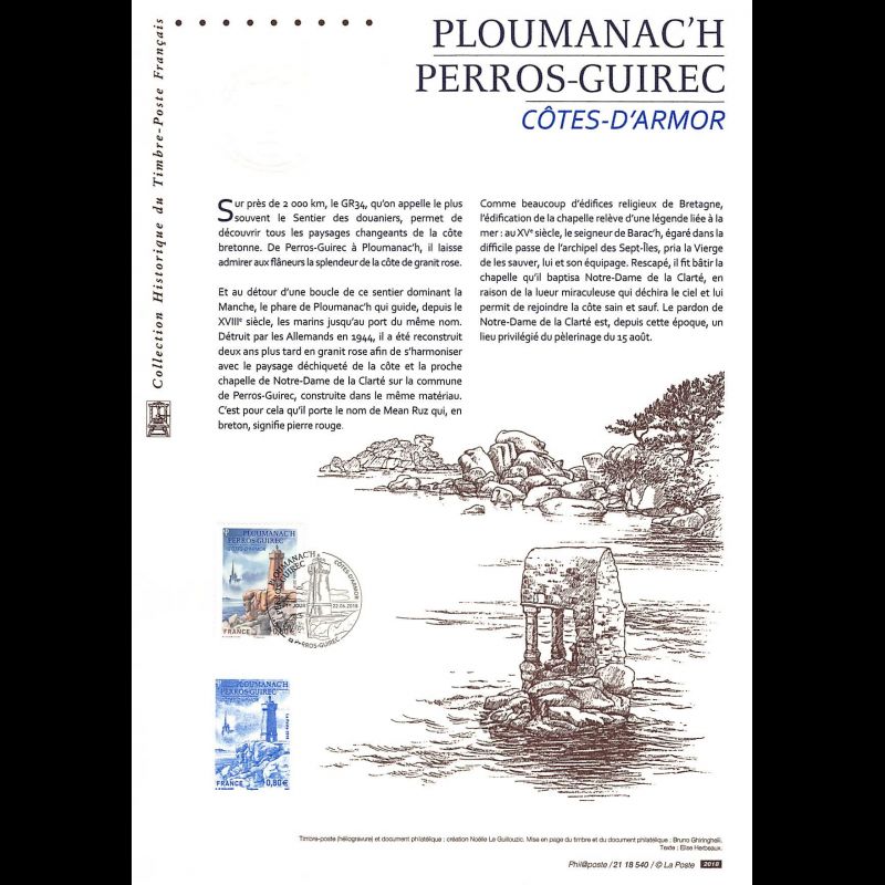 Document officiel 2018 - Ploumanac'h Perros-Guirrec - Côtes-d'Armor