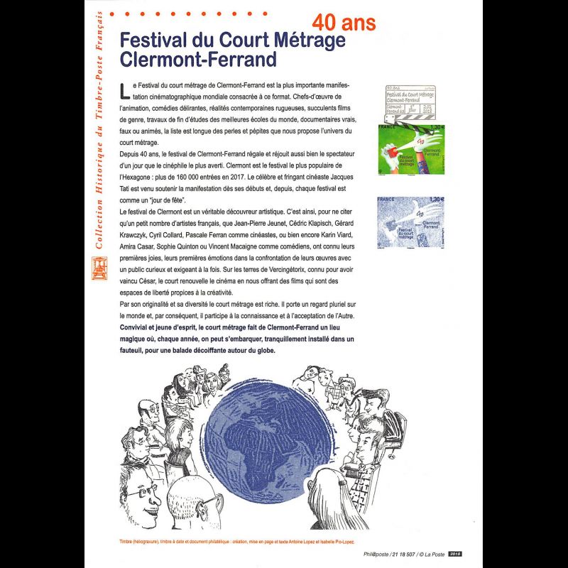 Document officiel 2018 - 40 ans du festival du court métrage - Clermont-Ferrand